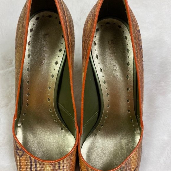 BCBGirls Katchen-AR Snakeskin Pointed Toe Kitten‎ Heels, size 8.5B NEW - Picture 11 of 11